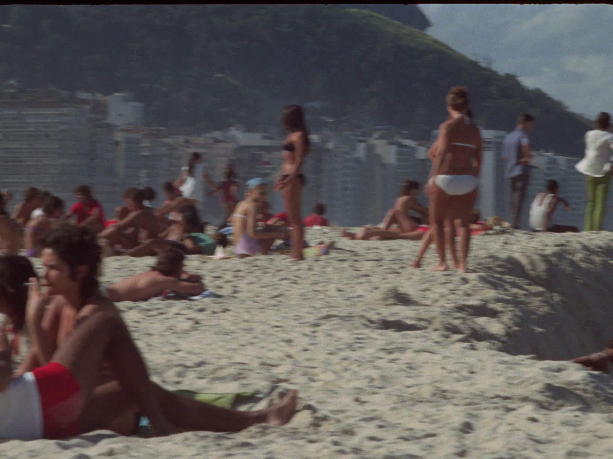 Sunbathers on the Beach