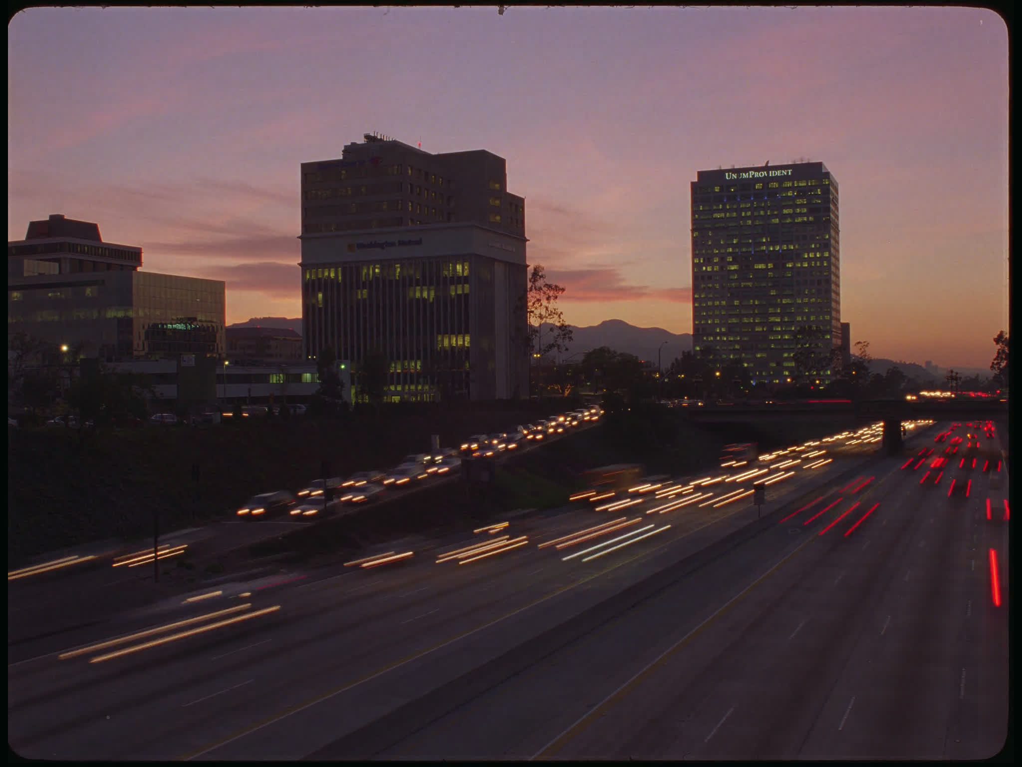Time Lapse Freeway Traffic