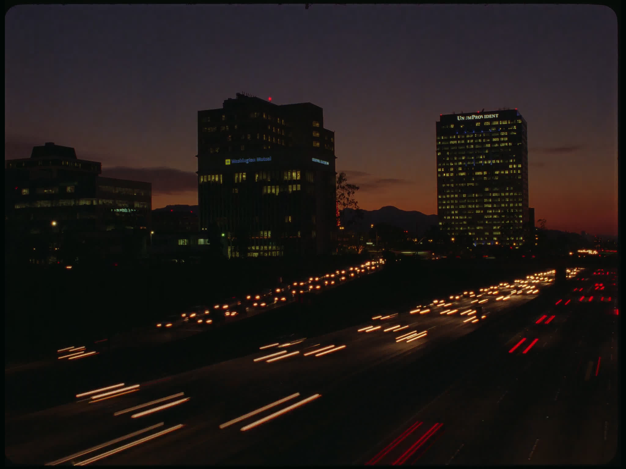Time Lapse Freeway Traffic