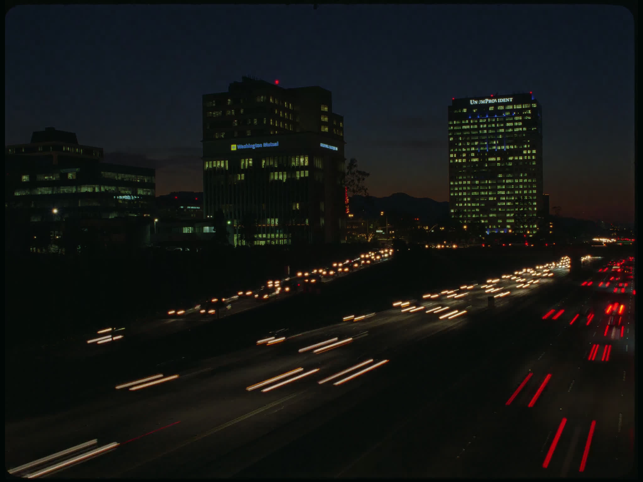 Time Lapse Freeway Traffic