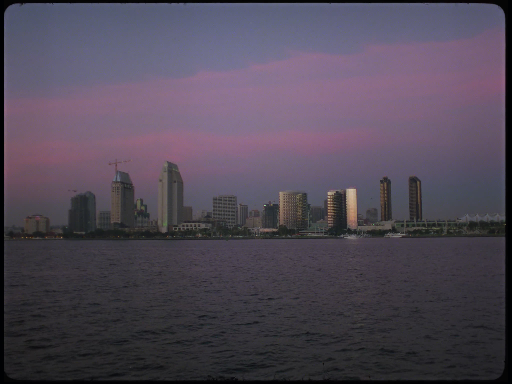 San Diego Shoreline at Sunset