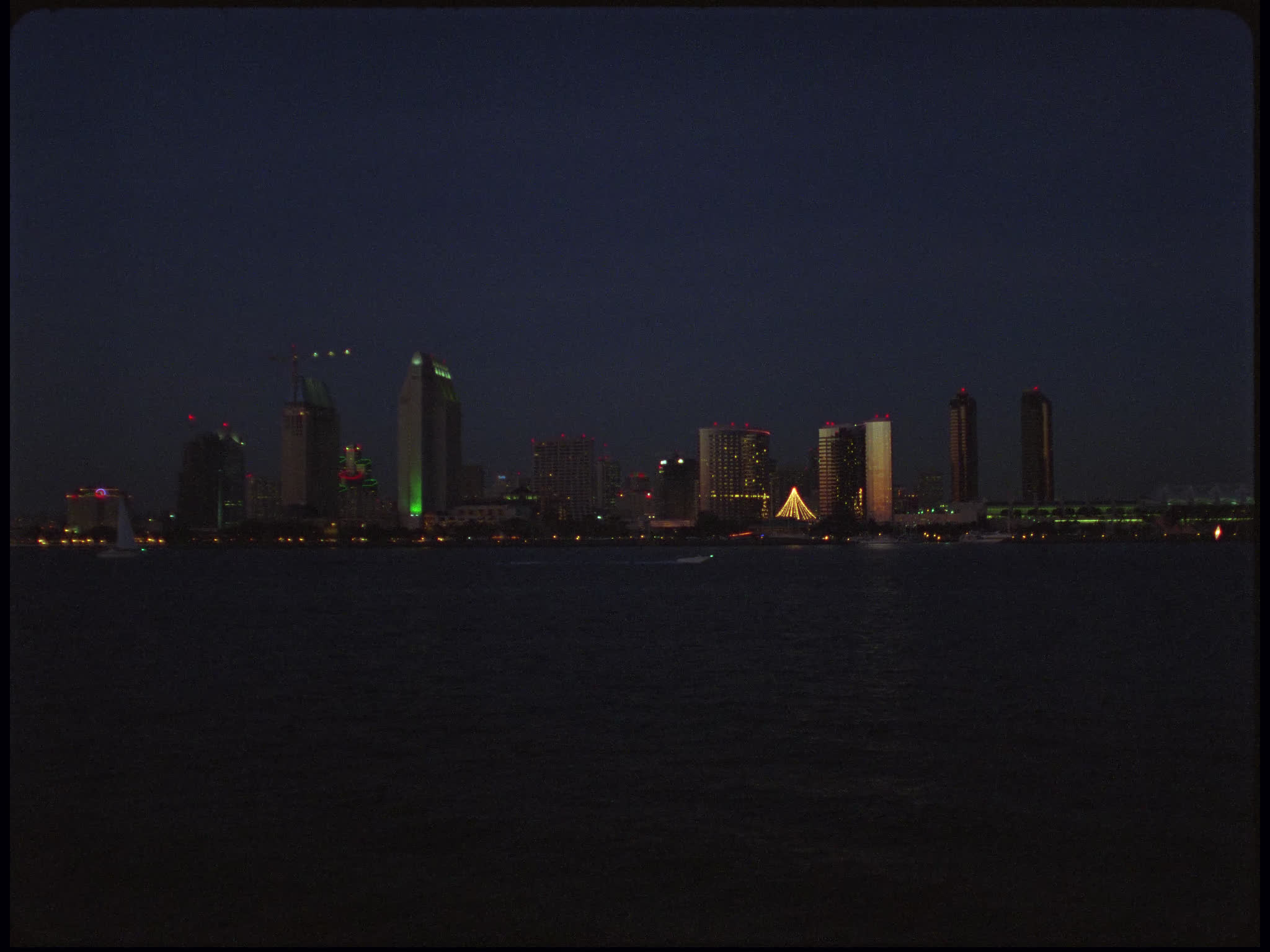 San Diego Shoreline at Night