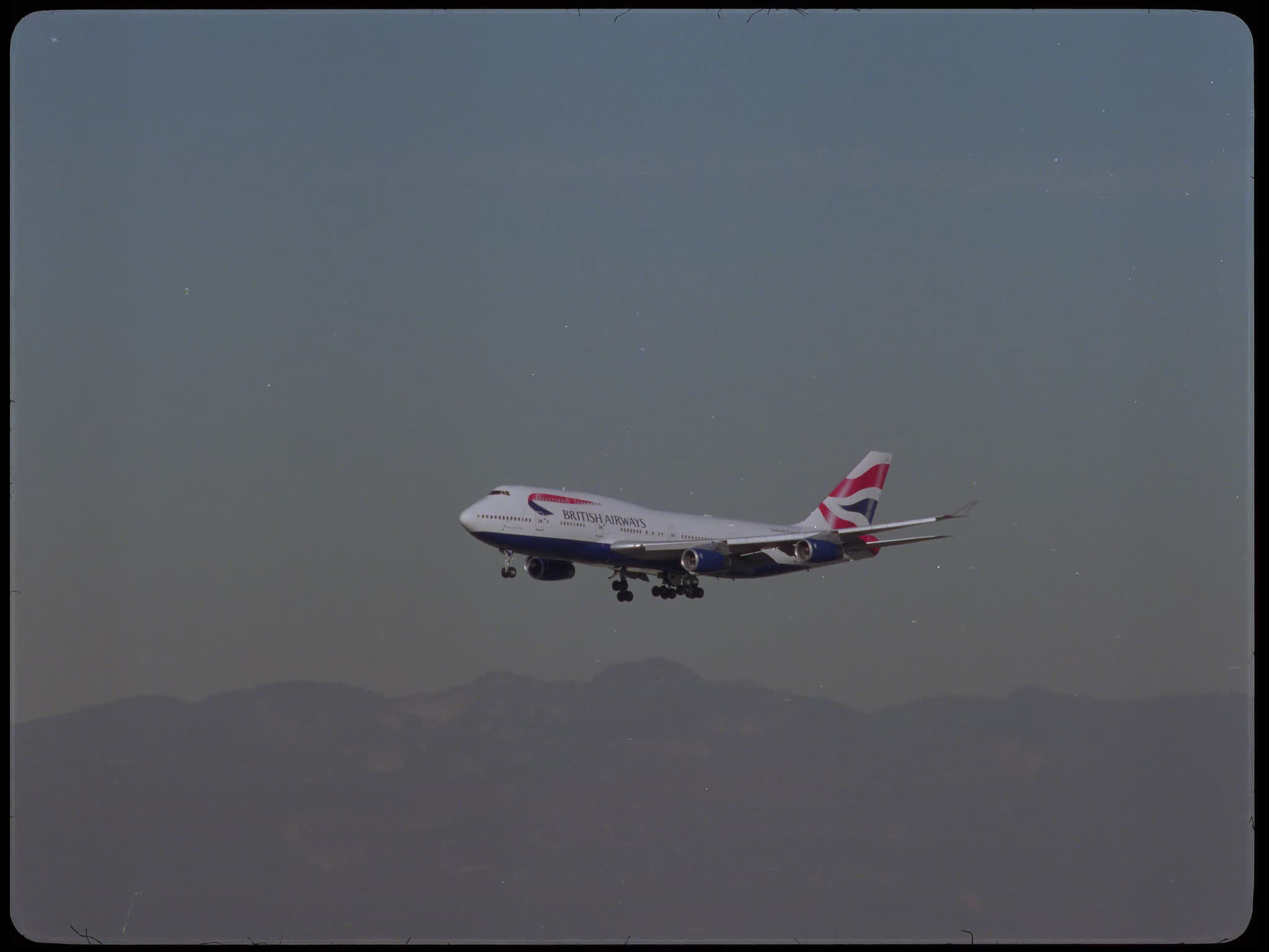 British Airways Boeing 747 Approaching LAX