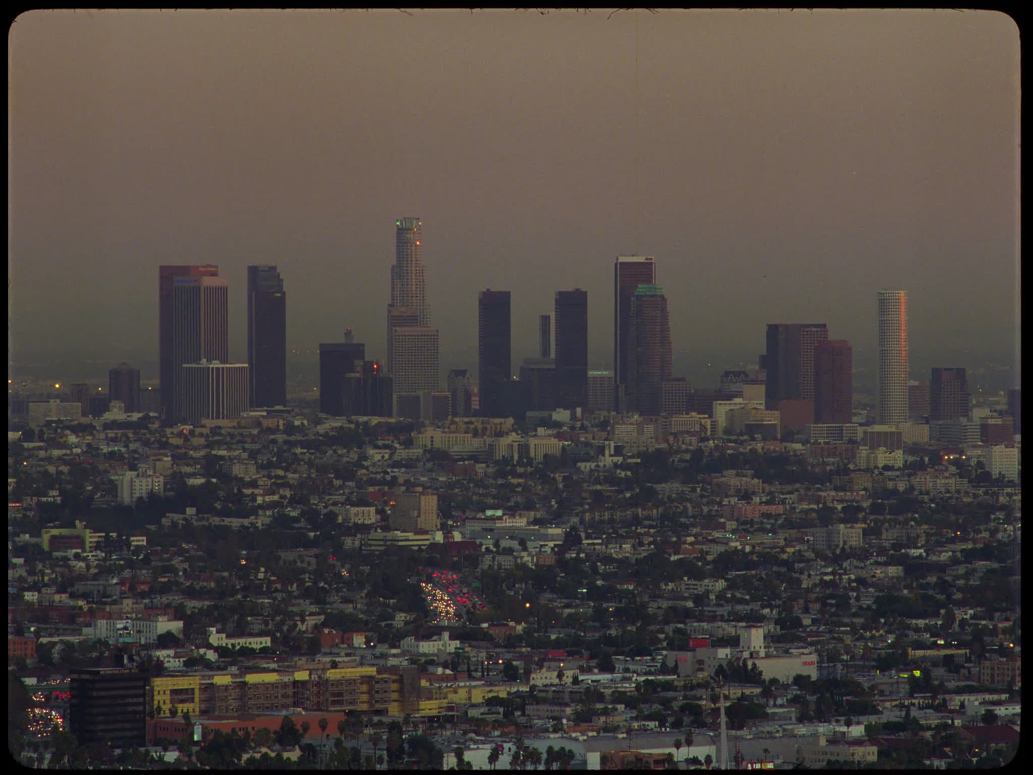Los Angeles Skyline in the Fog