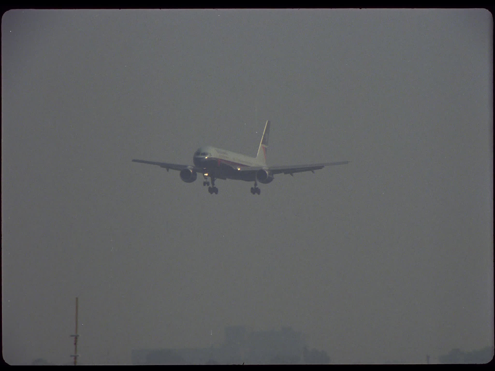 British Airways Tristar Lands