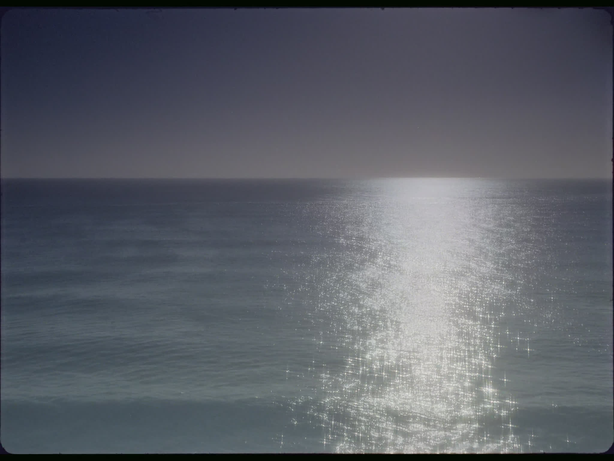 Sunlight Reflected on the Sea