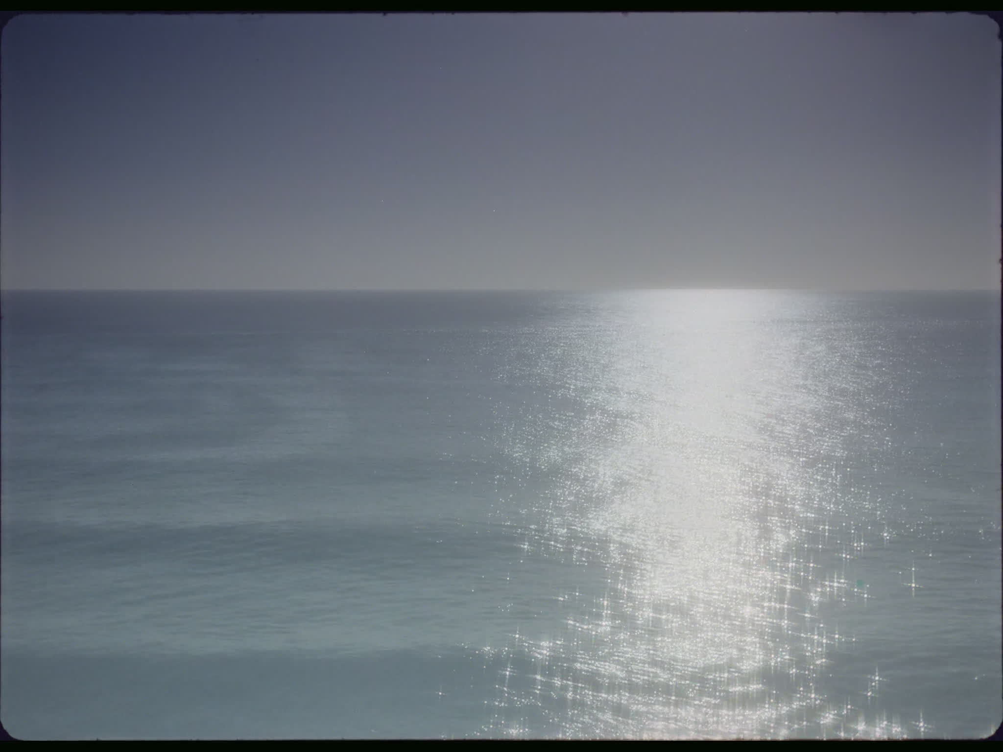 Sunlight Reflected on the Sea