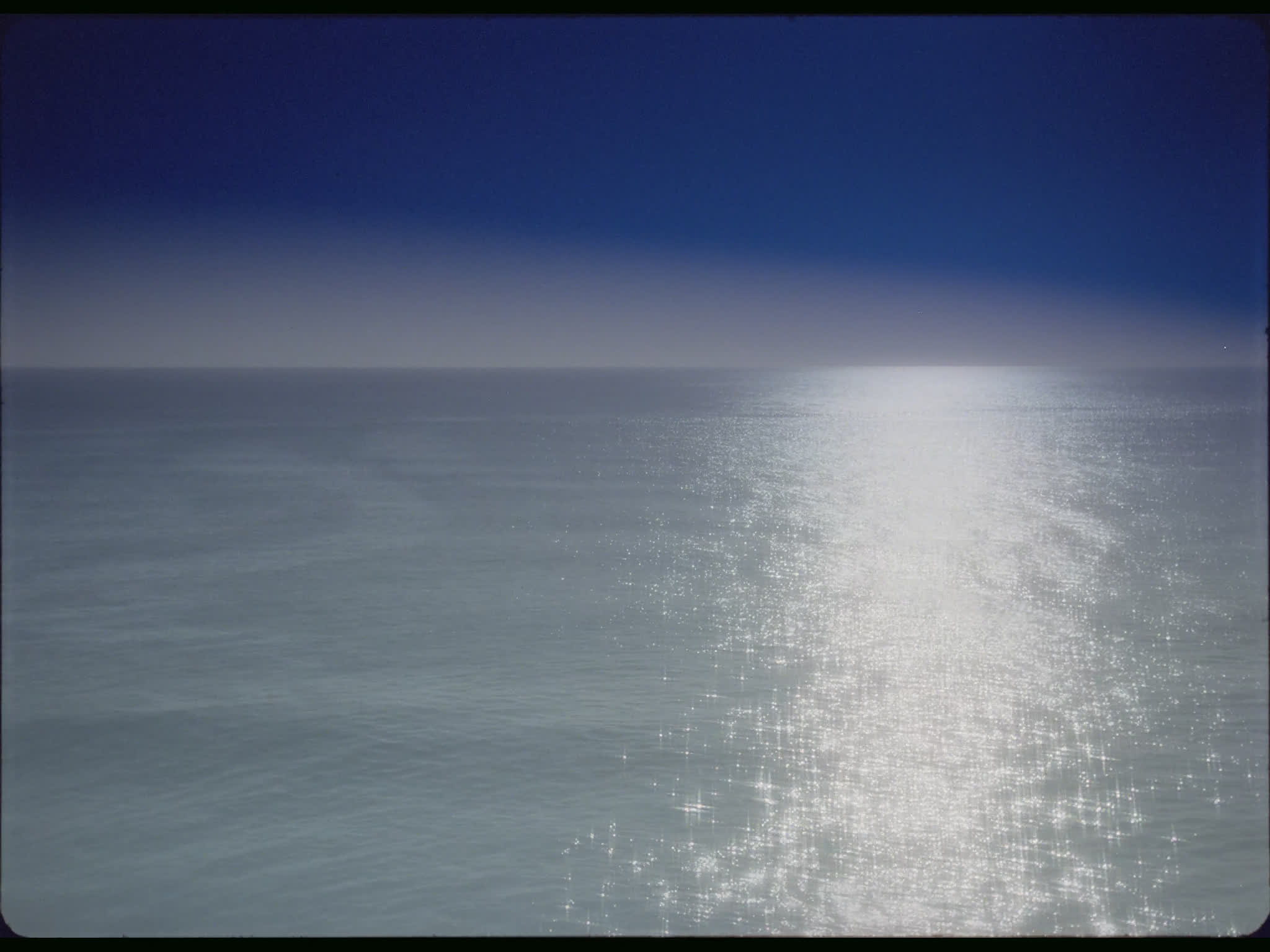 Sunlight Reflected on the Sea