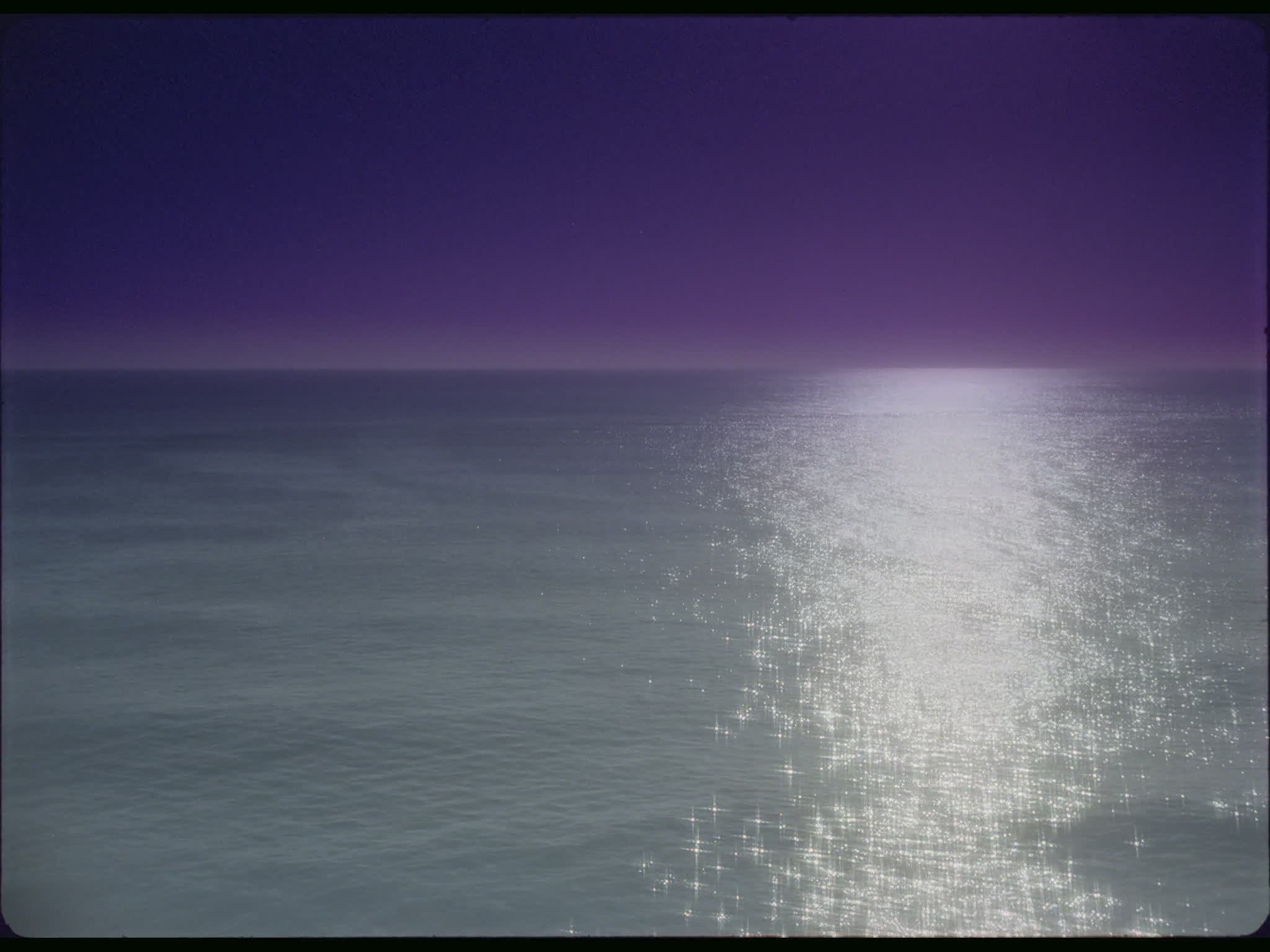 Sunlight Reflected on the Sea