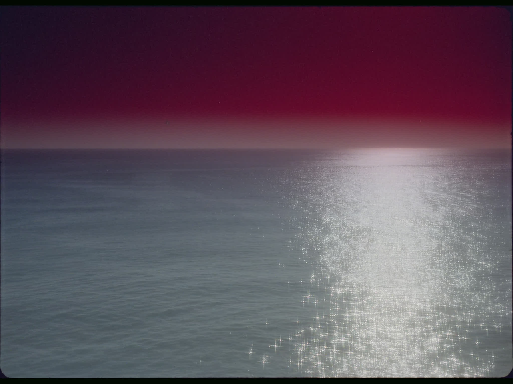 Sunlight Reflected on the Sea