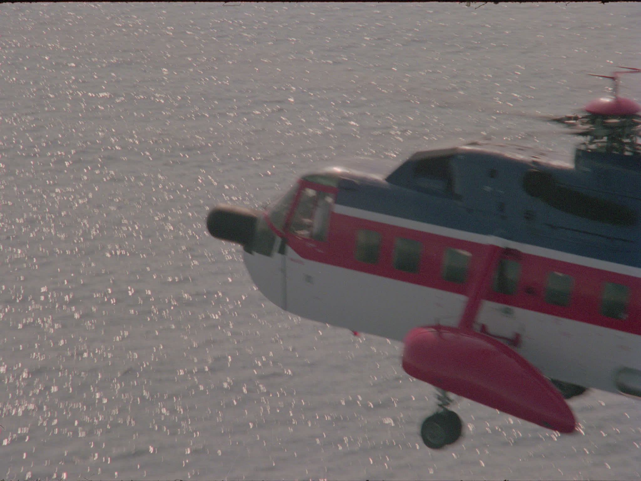 Bristow Helicopter Lands on Oil Platform