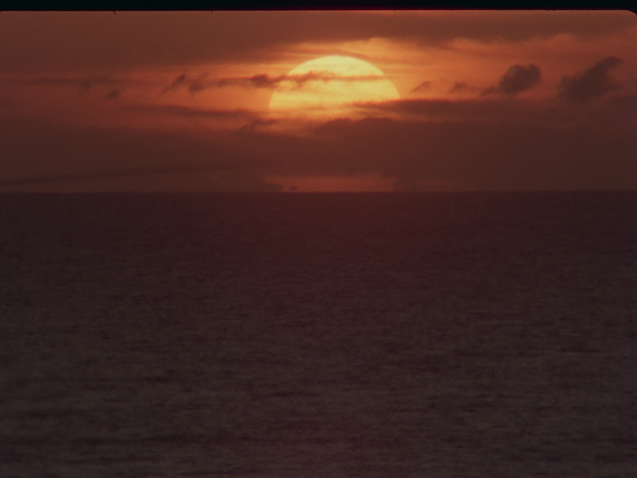 Sea King Helicopter Flies into the Sunset