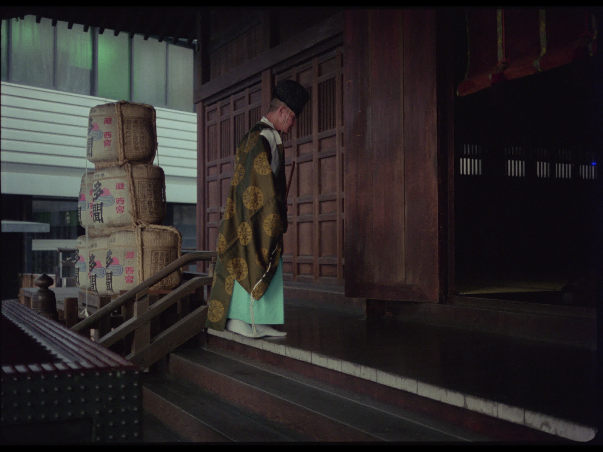 Zen Priest Enters Ginkaku-Ji