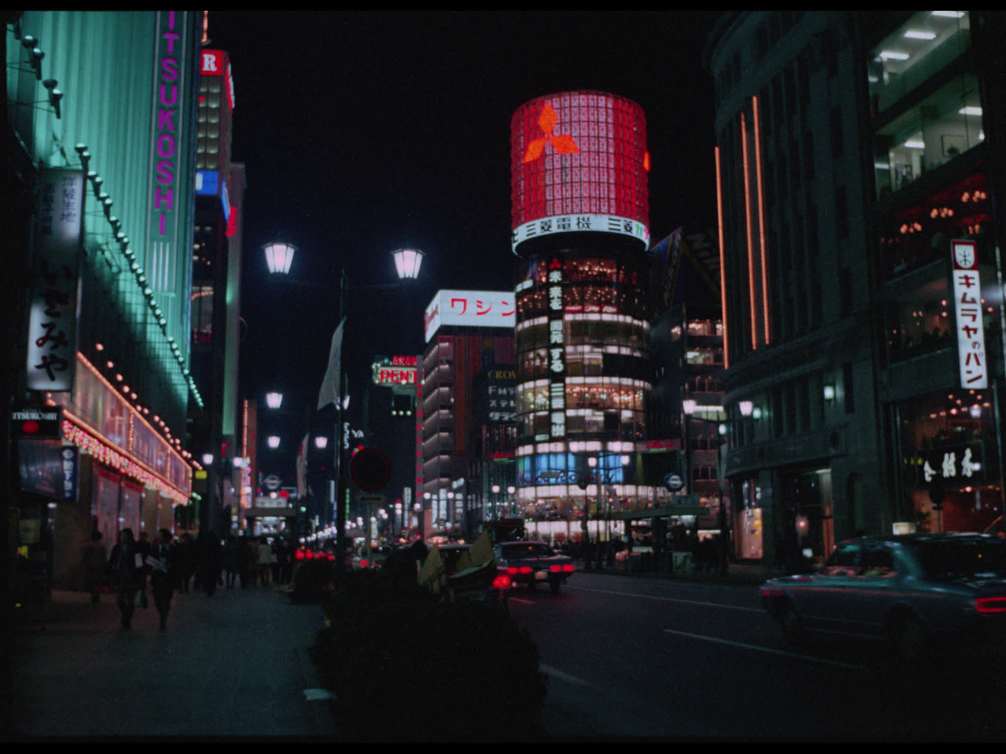 Ginza Street at Night