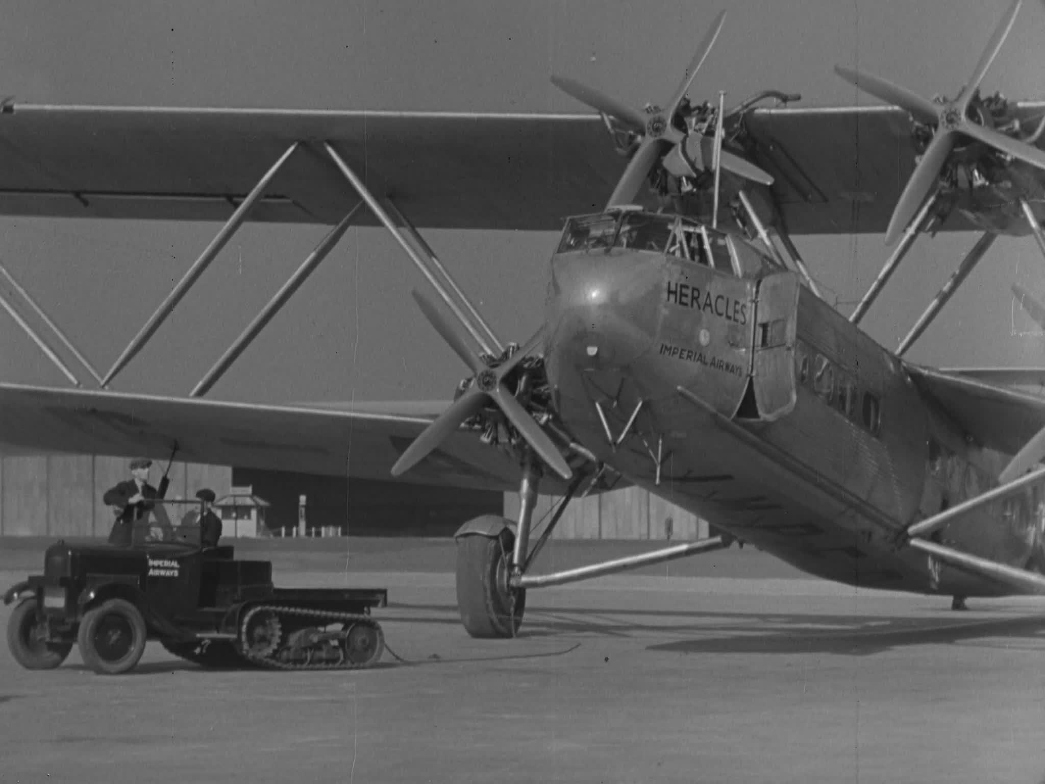 Heracles Airliner Being Towed 1934