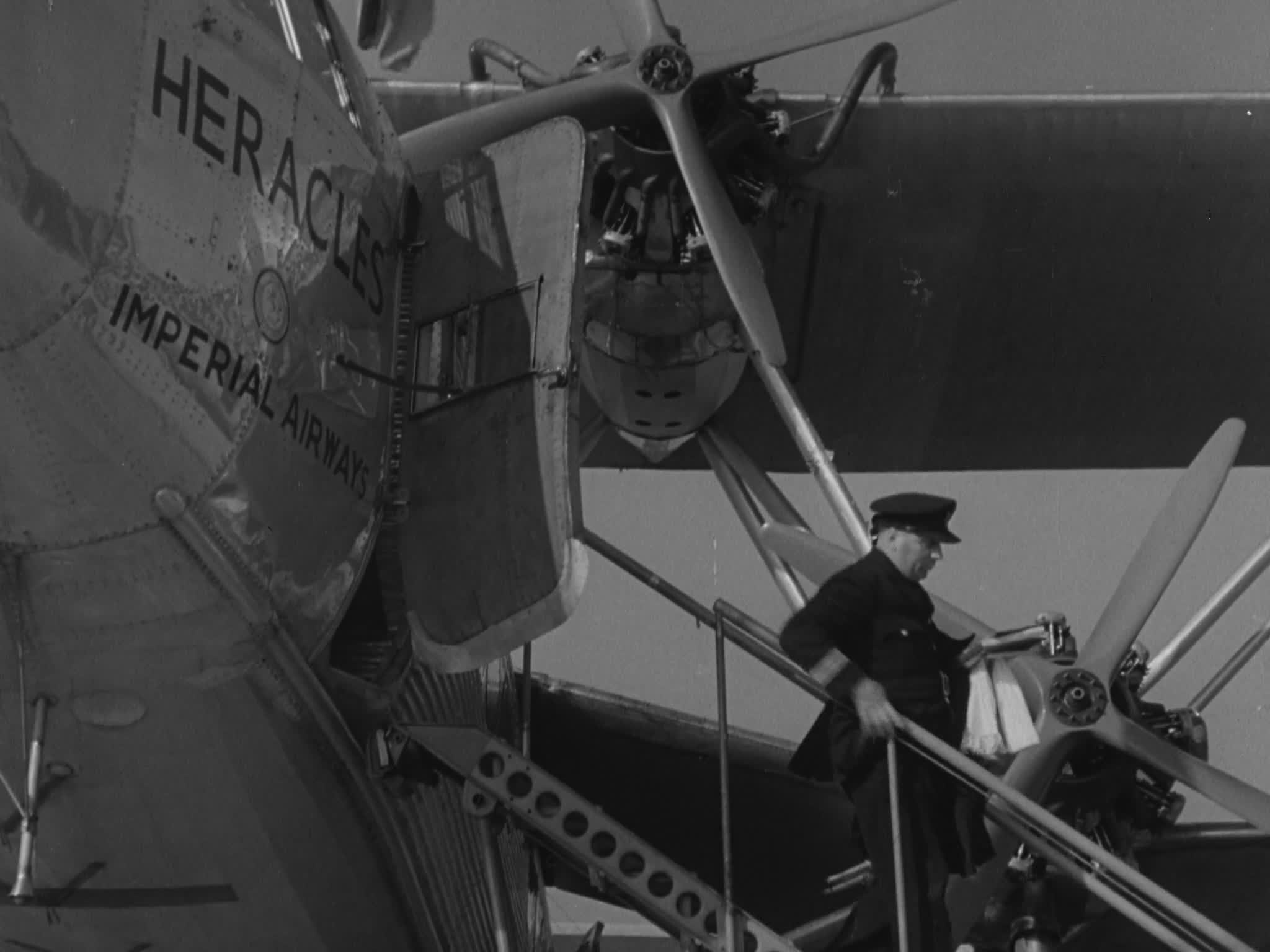 Pilots Exiting Heracles Airliner 1934