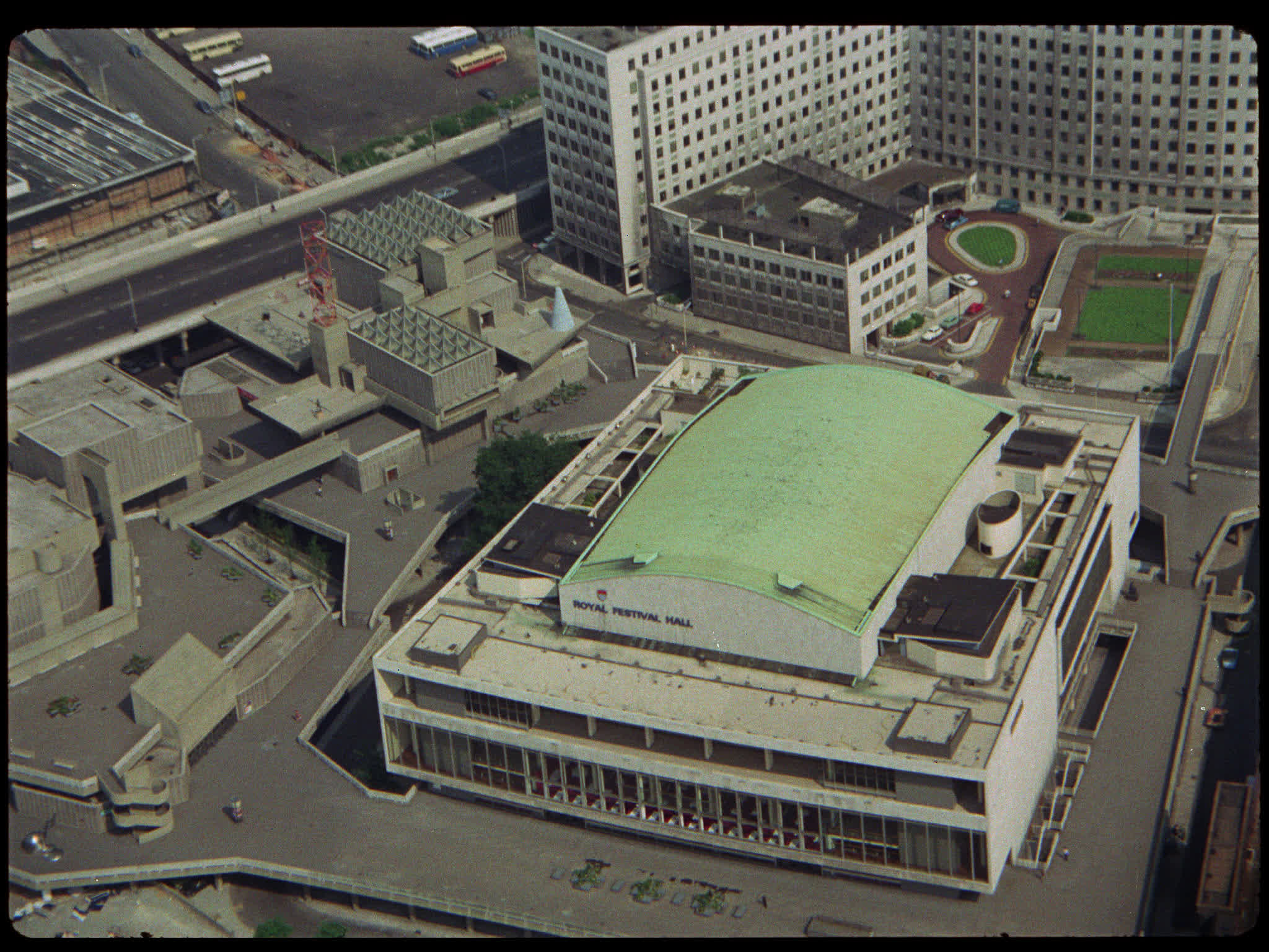 Aerial of Royal Festival Hall