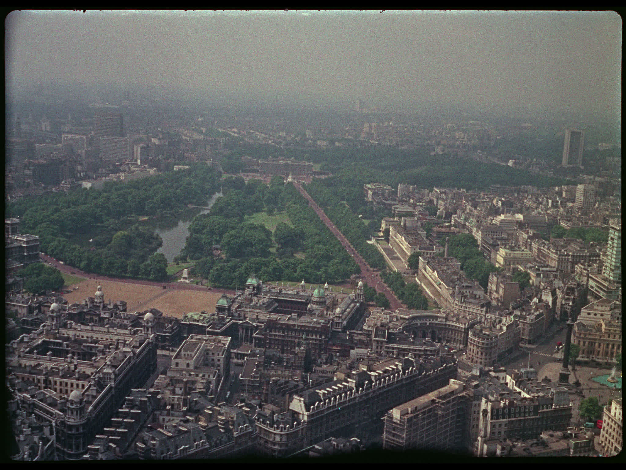 Aerial of Buckingham Palace
