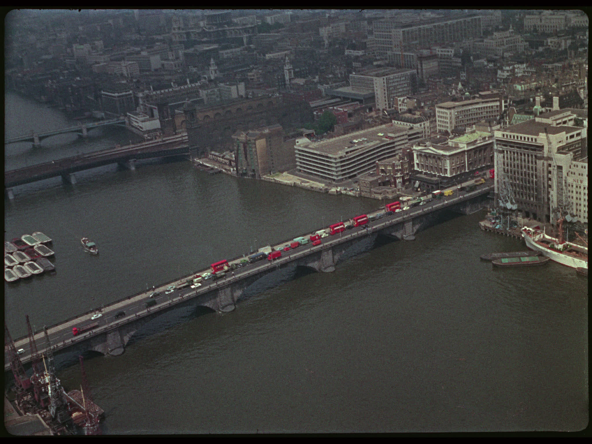 Aerial of London Bridge