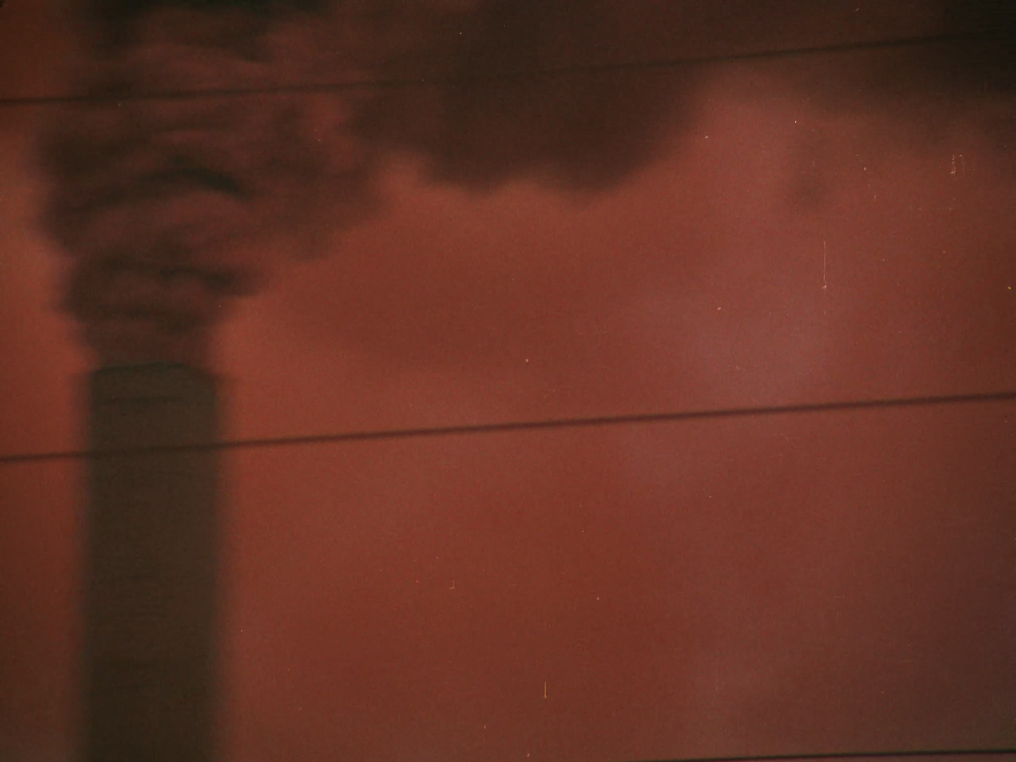 Orange Smoke From Industrial Complex