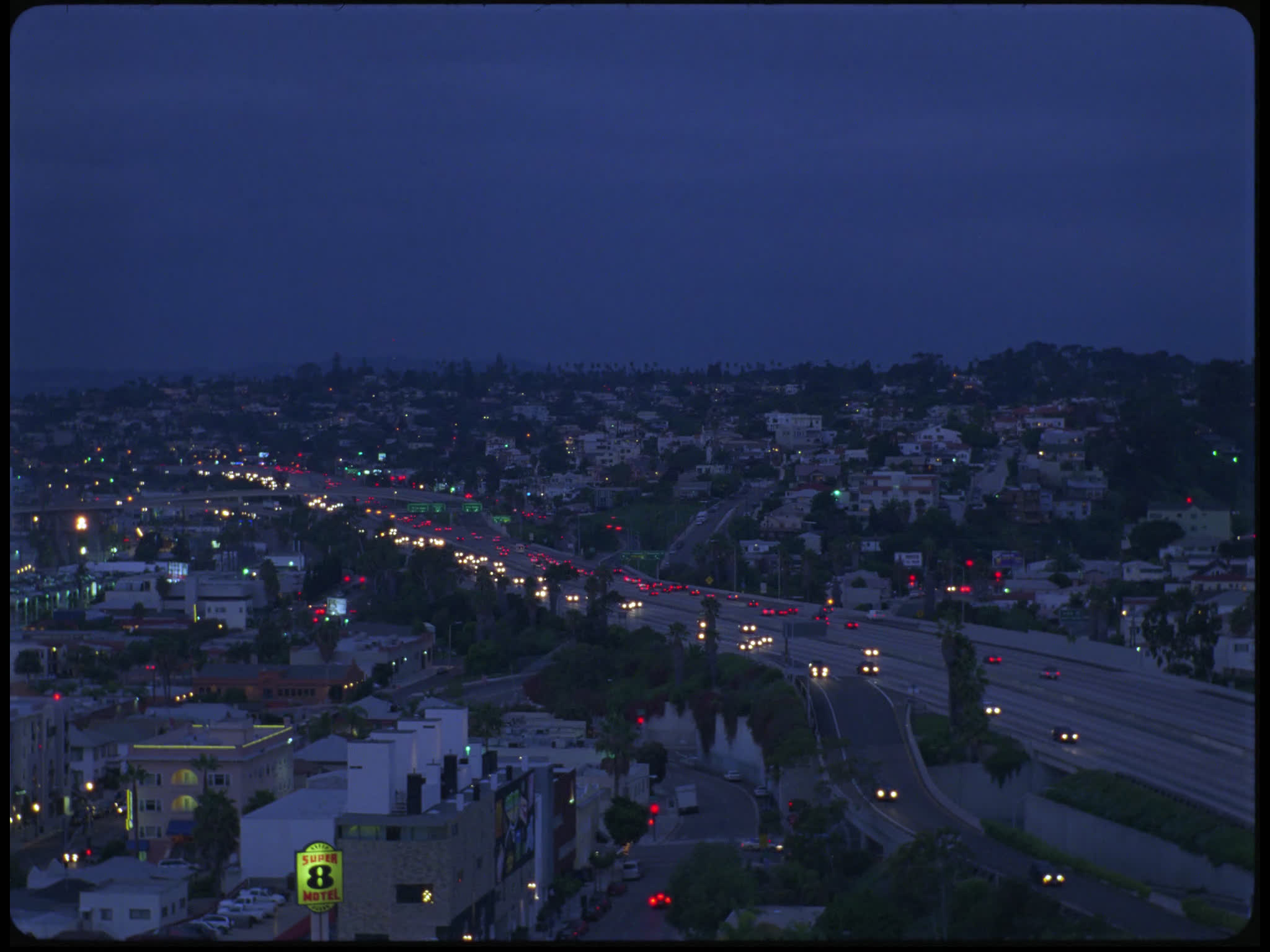 Mission Valley Freeway in San Diego