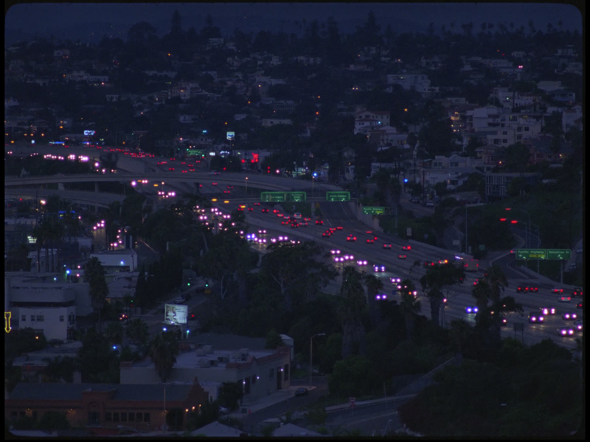 Mission Valley Freeway in San Diego