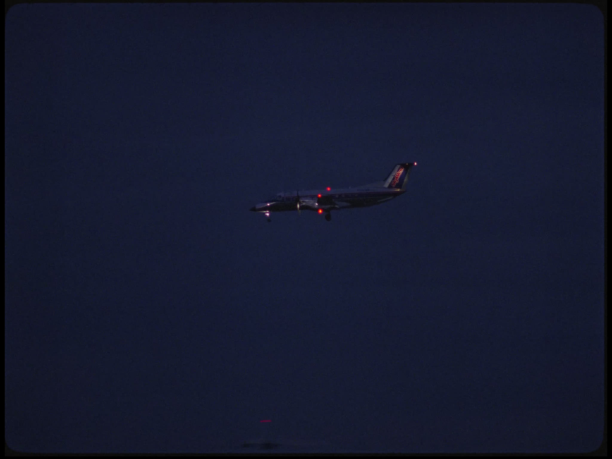Skywest Aircraft Over San Diego