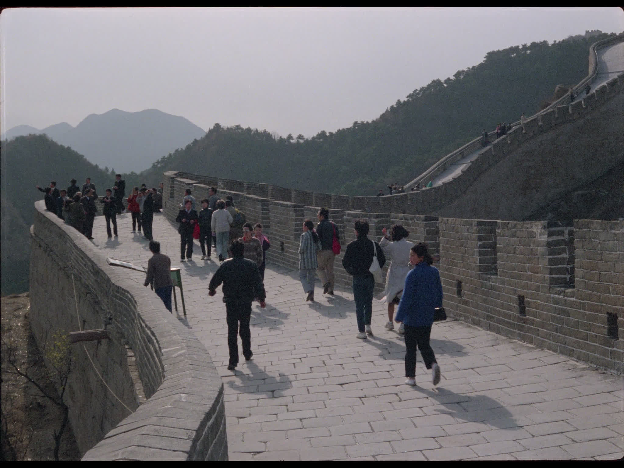 Tourists on The Great Wall of China