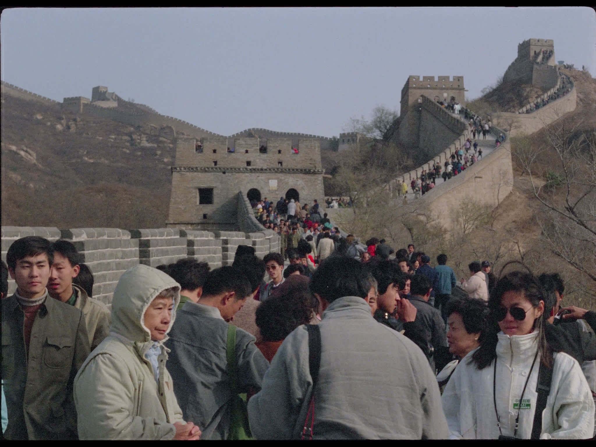Tourists on The Great Wall of China