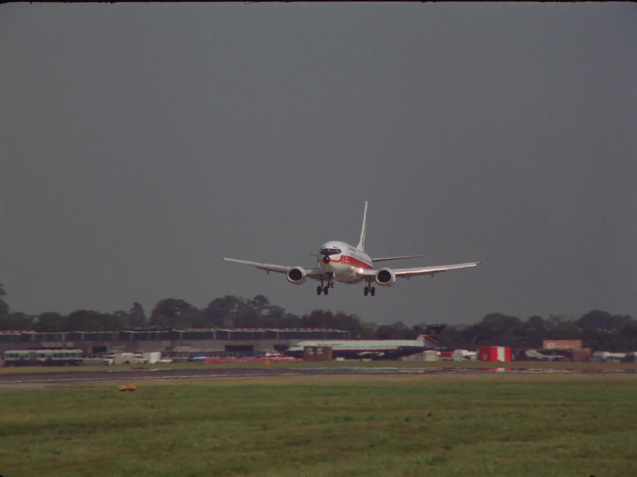 Air Europe Boeing 737 Lands