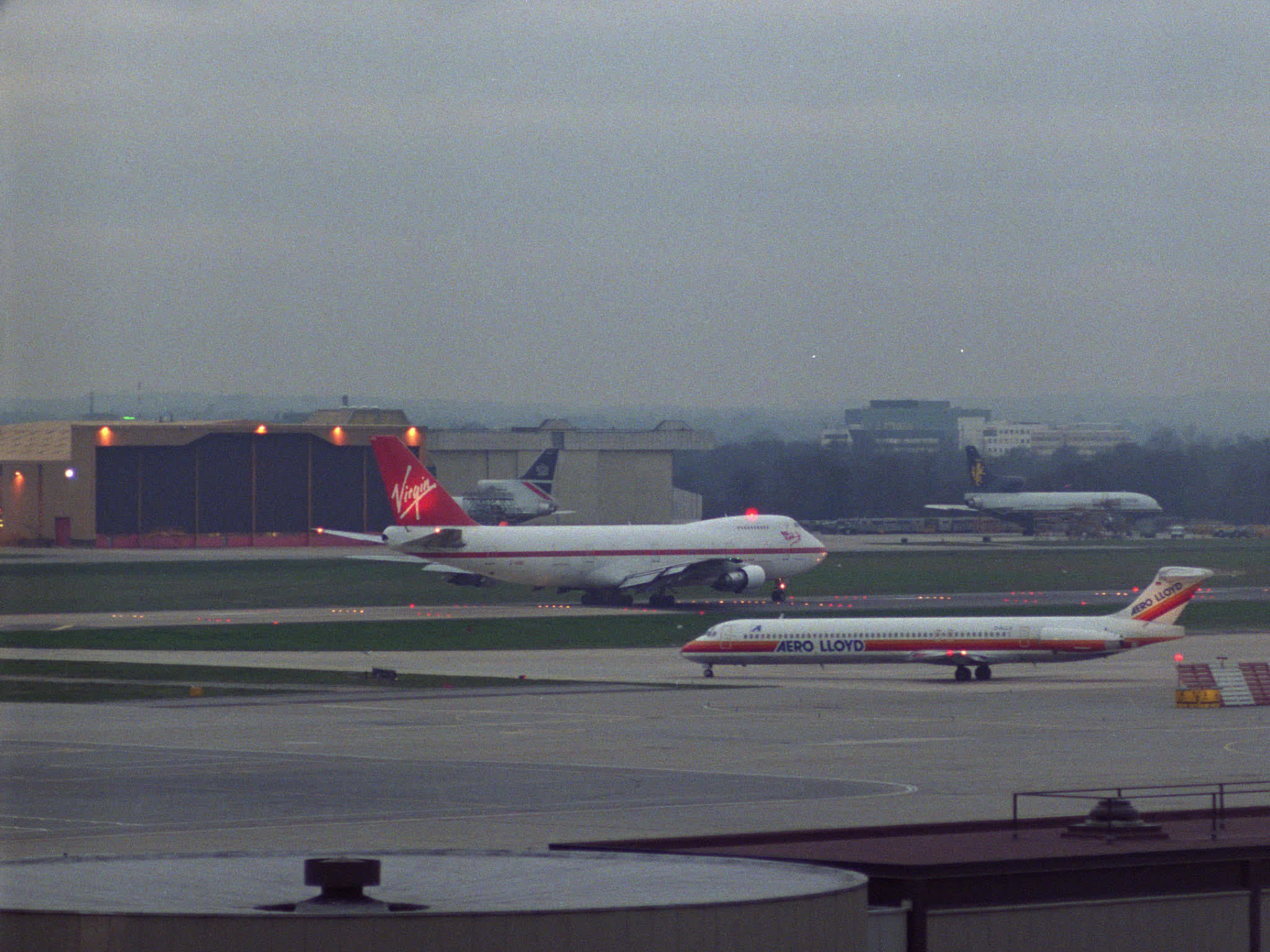 Virgin Boeing 747 Taxis