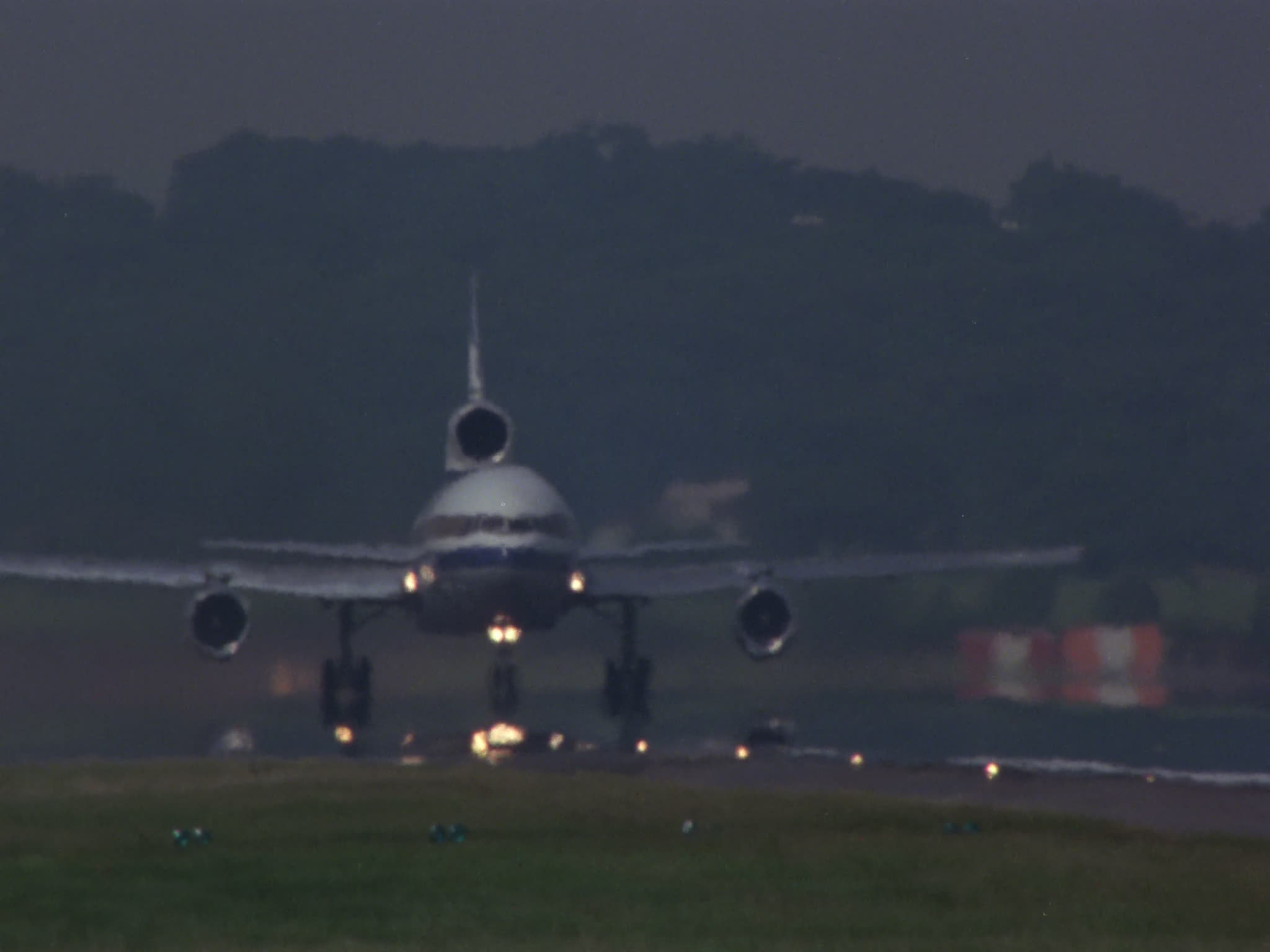 Unidentifiable DC10 Takes Off