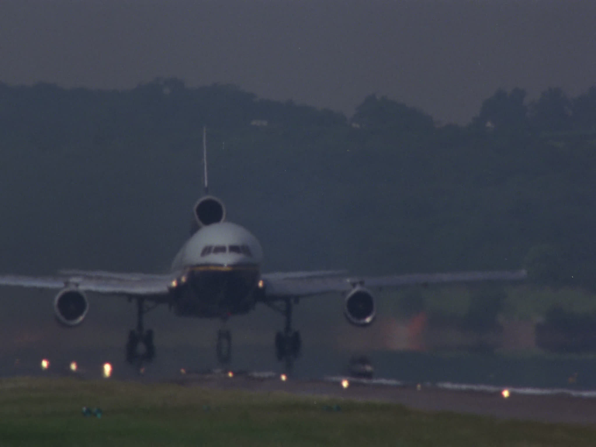 Unidentifiable DC10 Takes Off