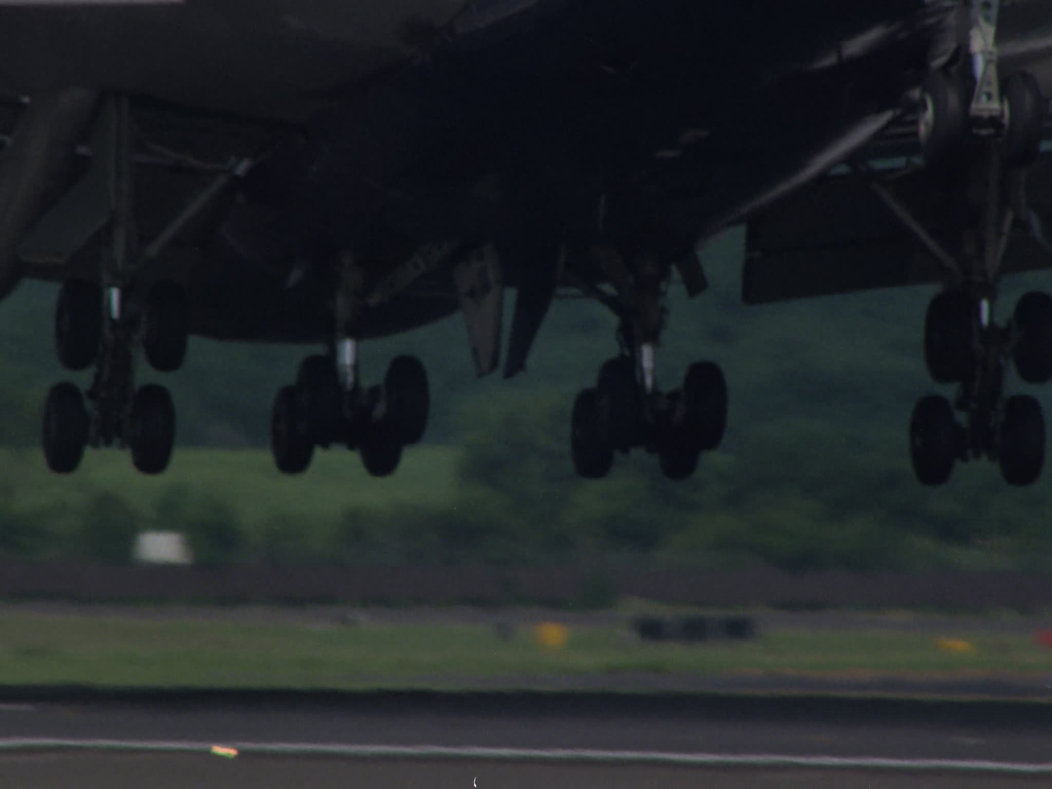 Wheels Burning Rubber on Touchdown