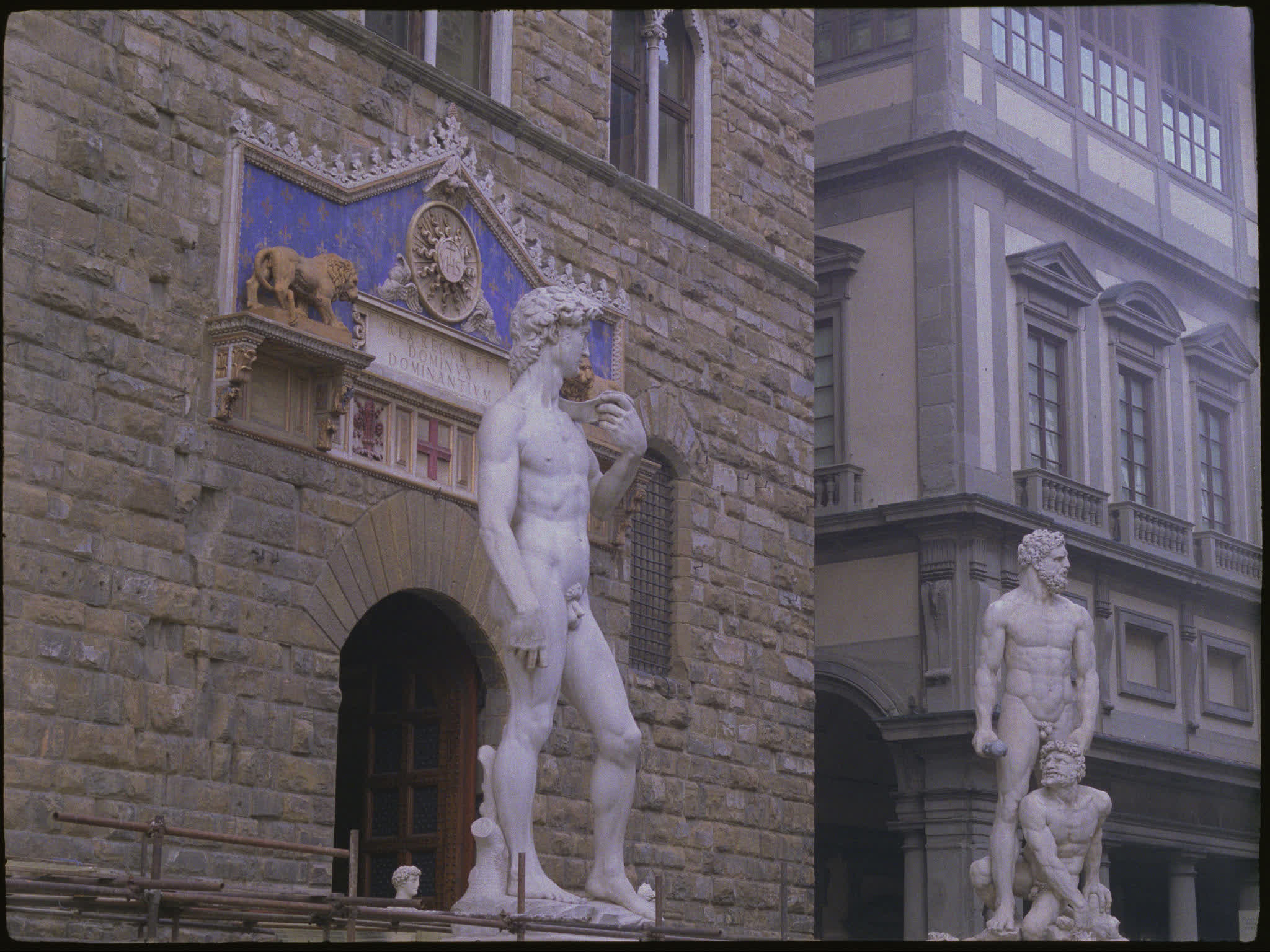 David and Hercules and Cacus statues