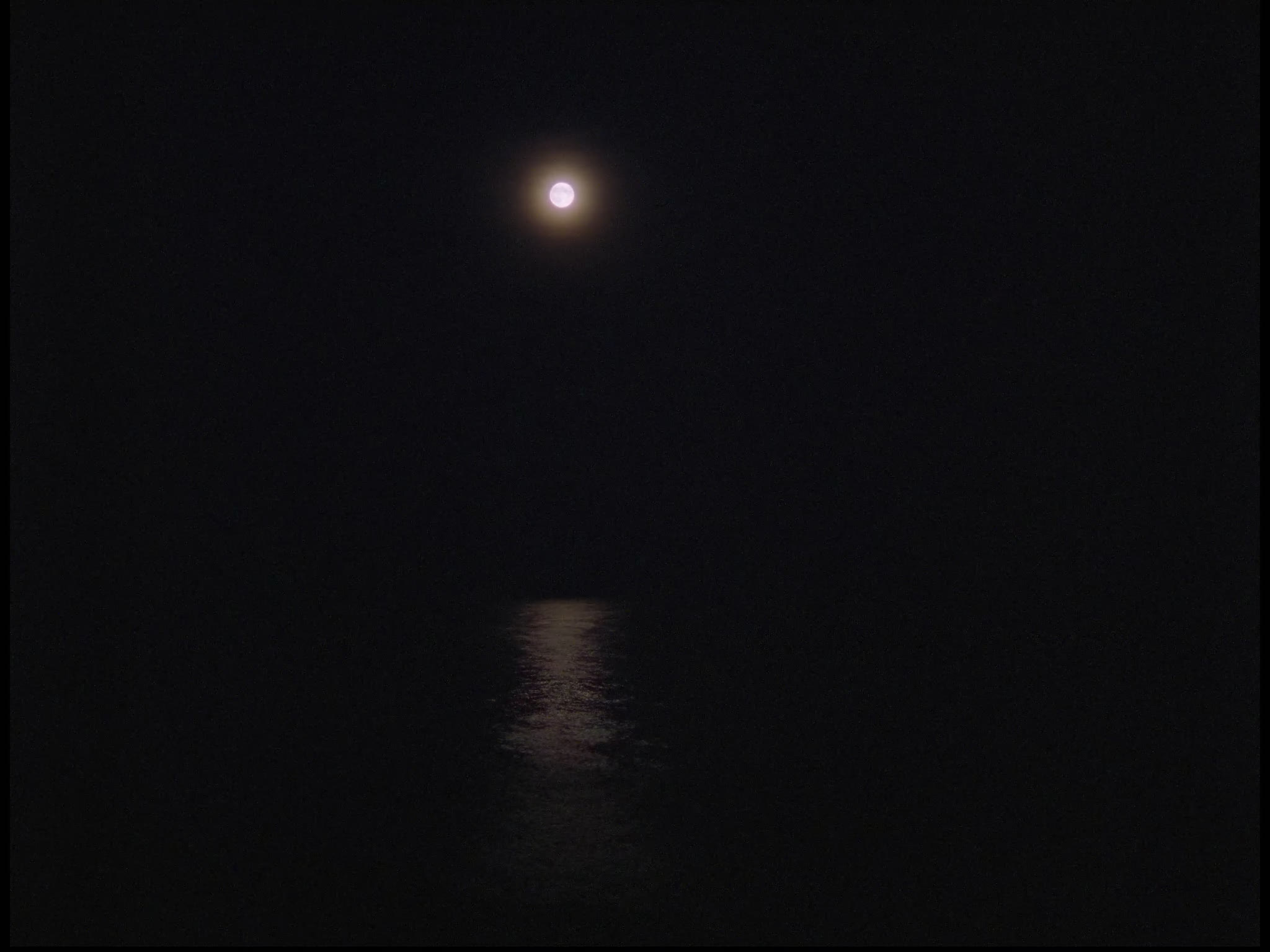 Moonlight Reflected on the Sea