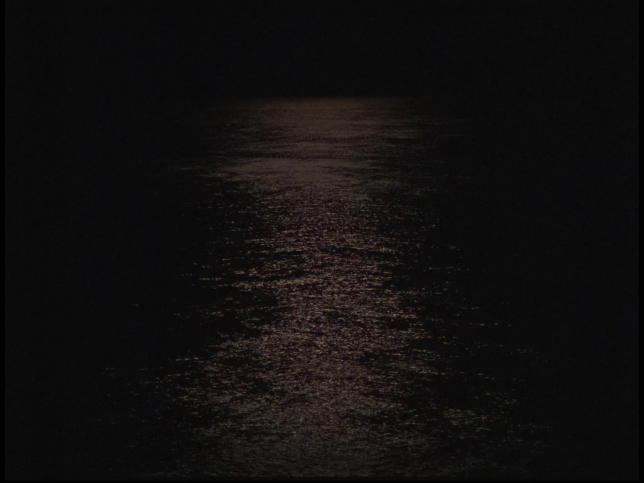 Moonlight Reflected on the Sea