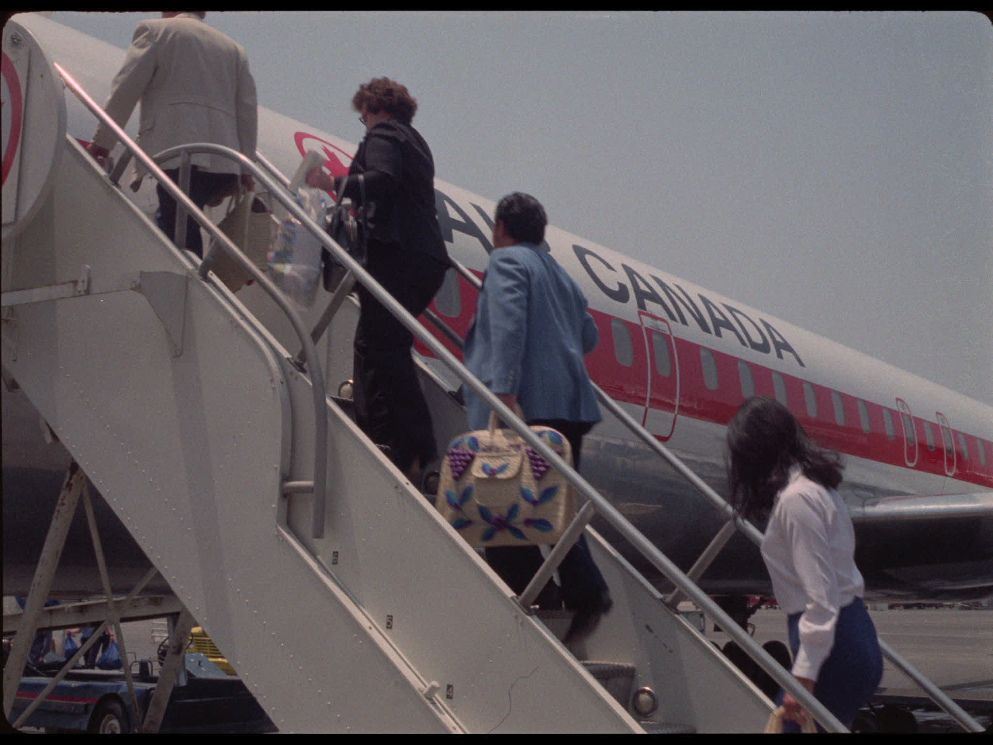 Passengers Board Air Canada