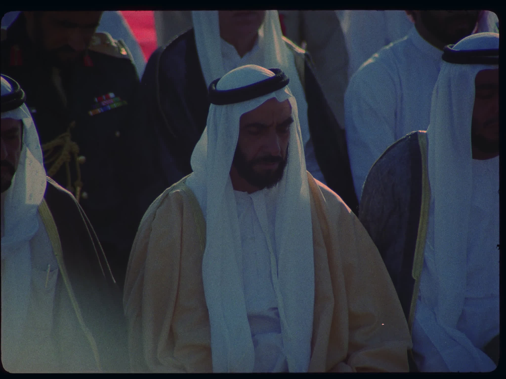Sheikh Zayed of Abu Dhabi in Prayer