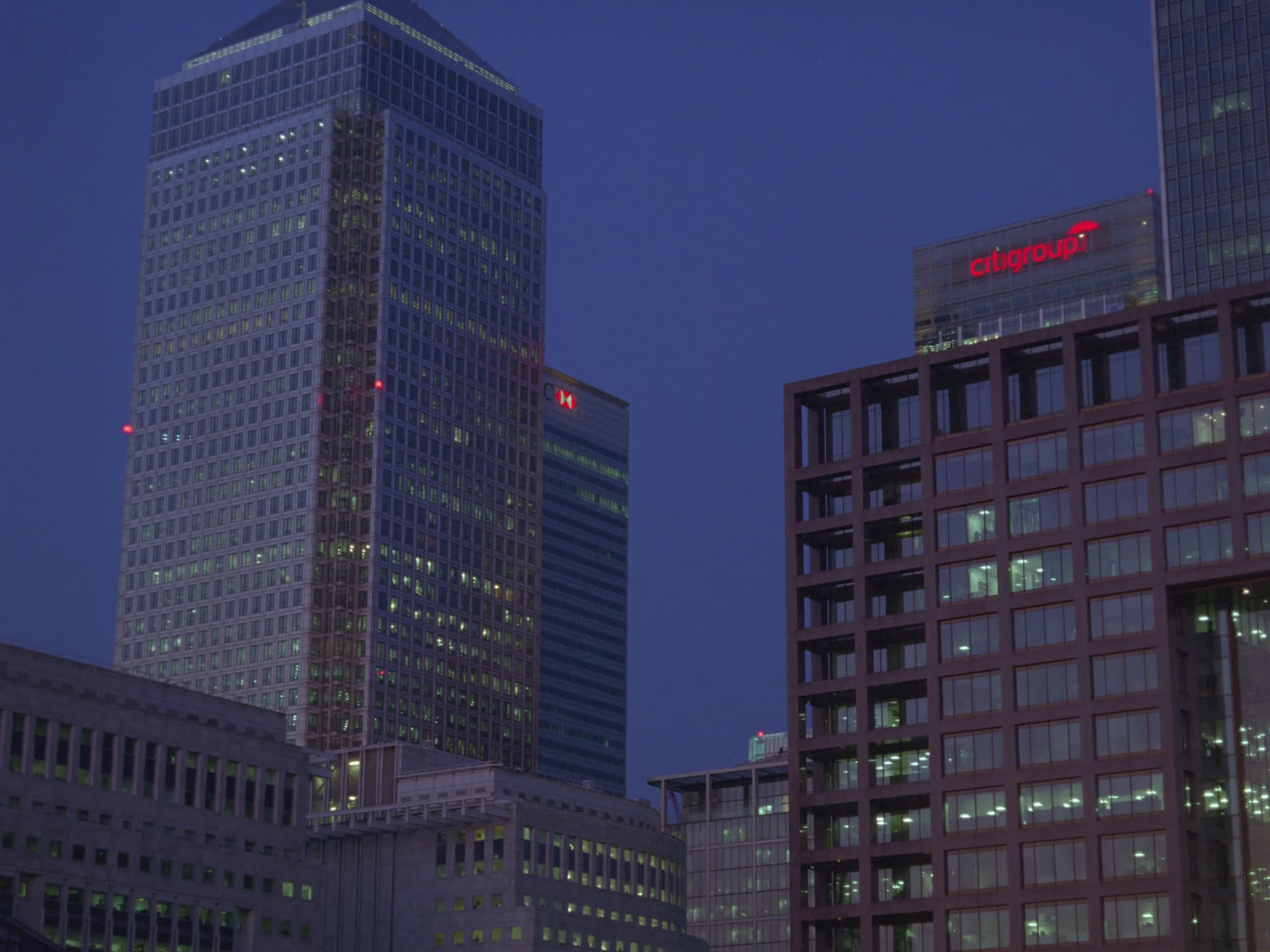 Canary Wharf at Night