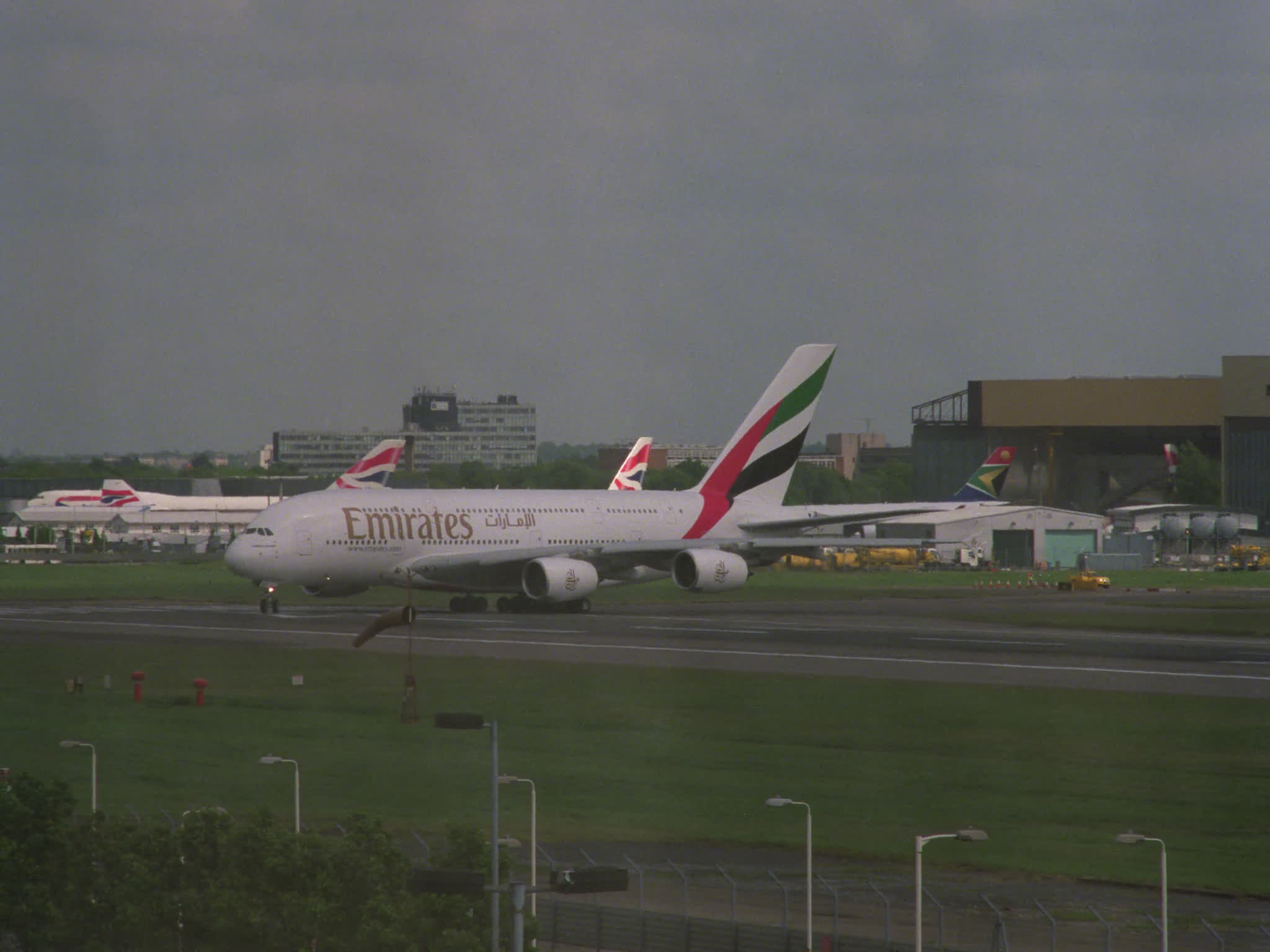 Emirates Airbus A380 Turns