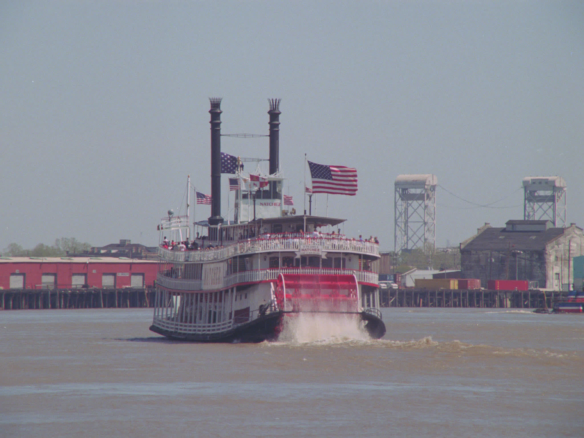 Natchez Paddlewheeler on Mississippi River