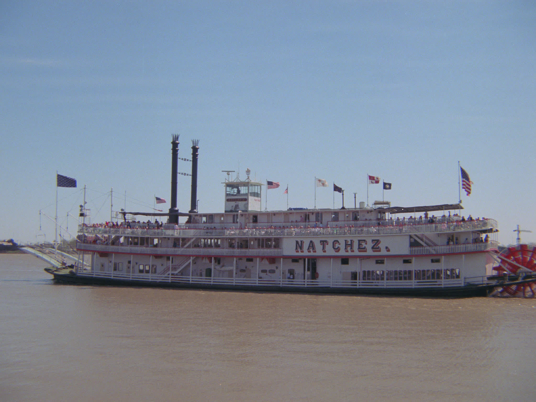 Natchez Paddlewheeler on Mississippi River