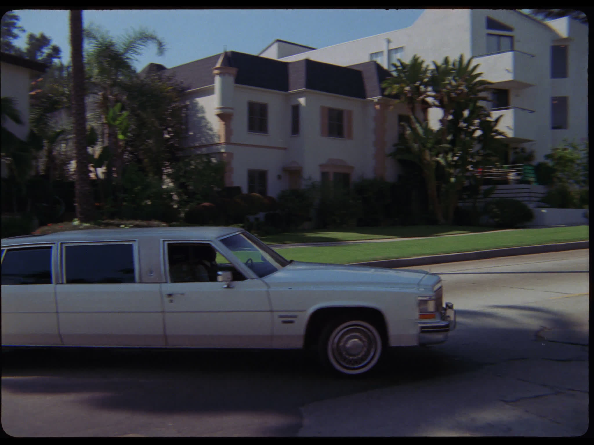 White Limousine in Hollywood