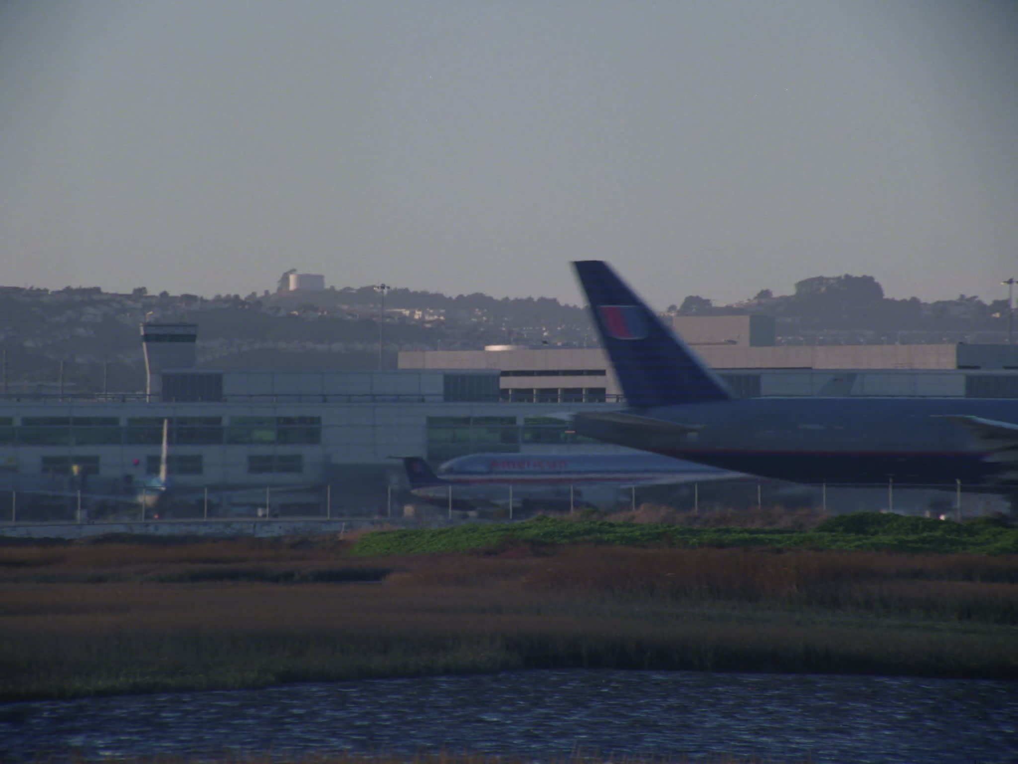 American Airlines and United Airlines; San Francisco