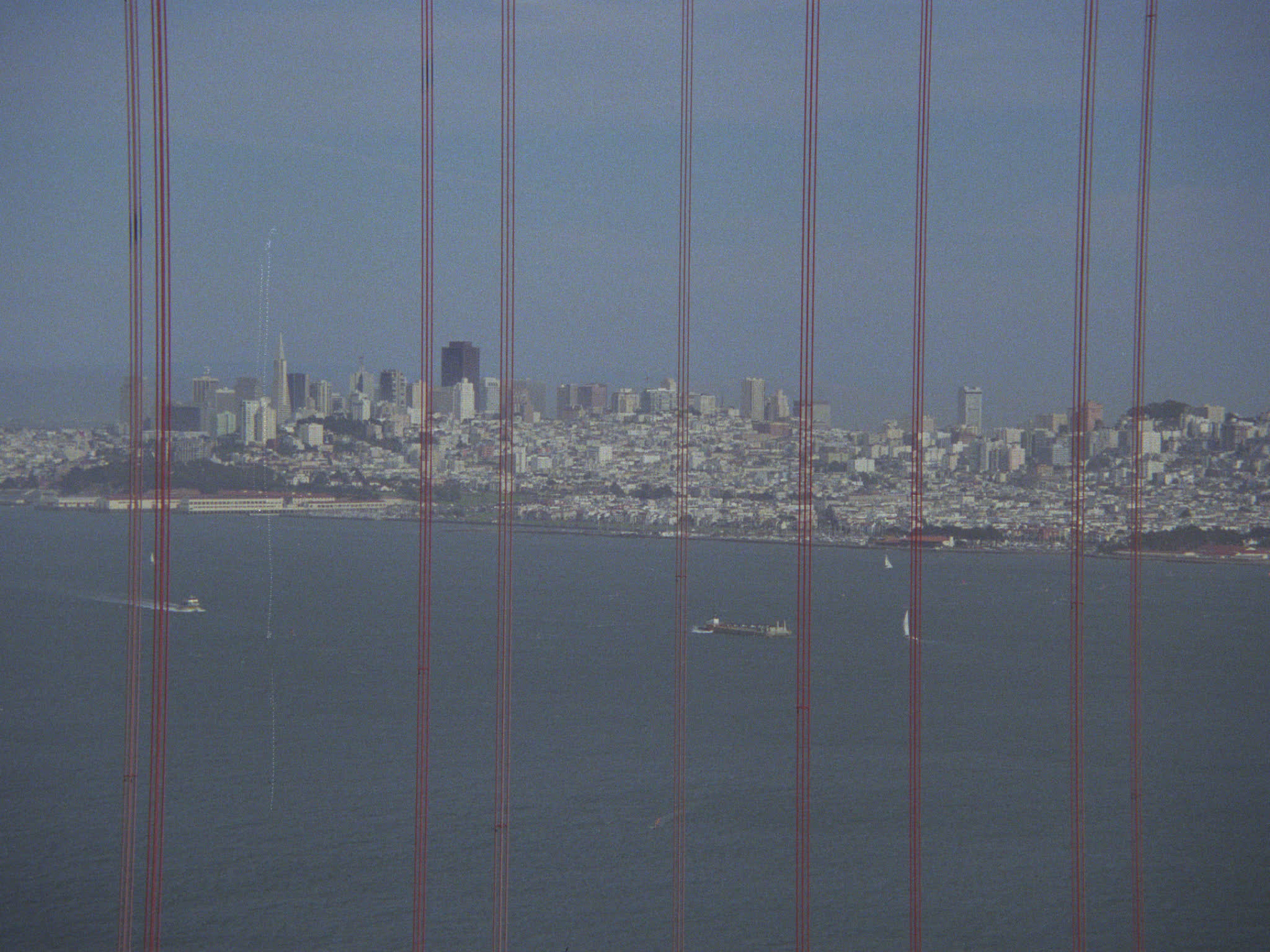 San Francisco through the Golden Gate Bridge