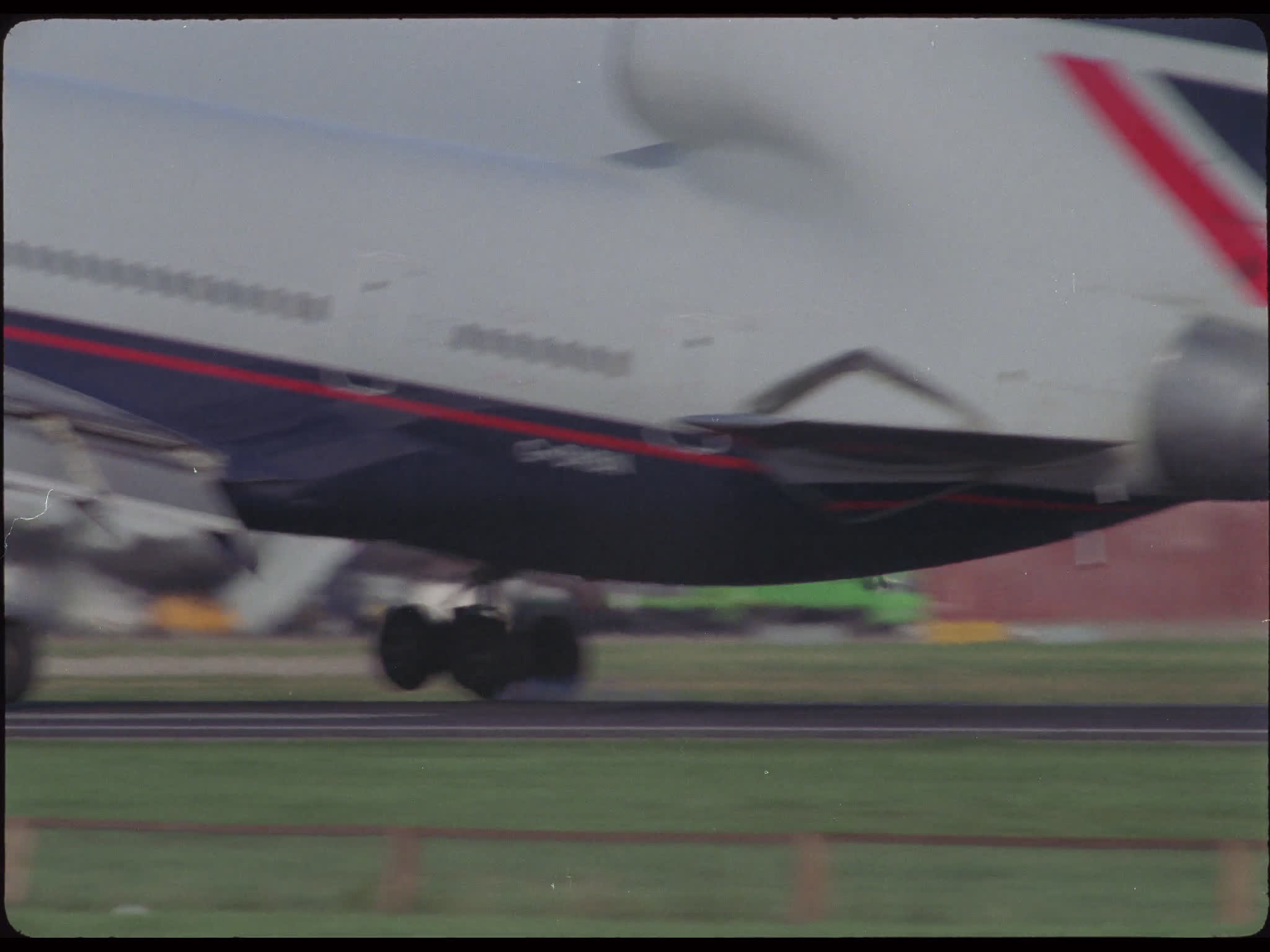British Airways Tristar Lands