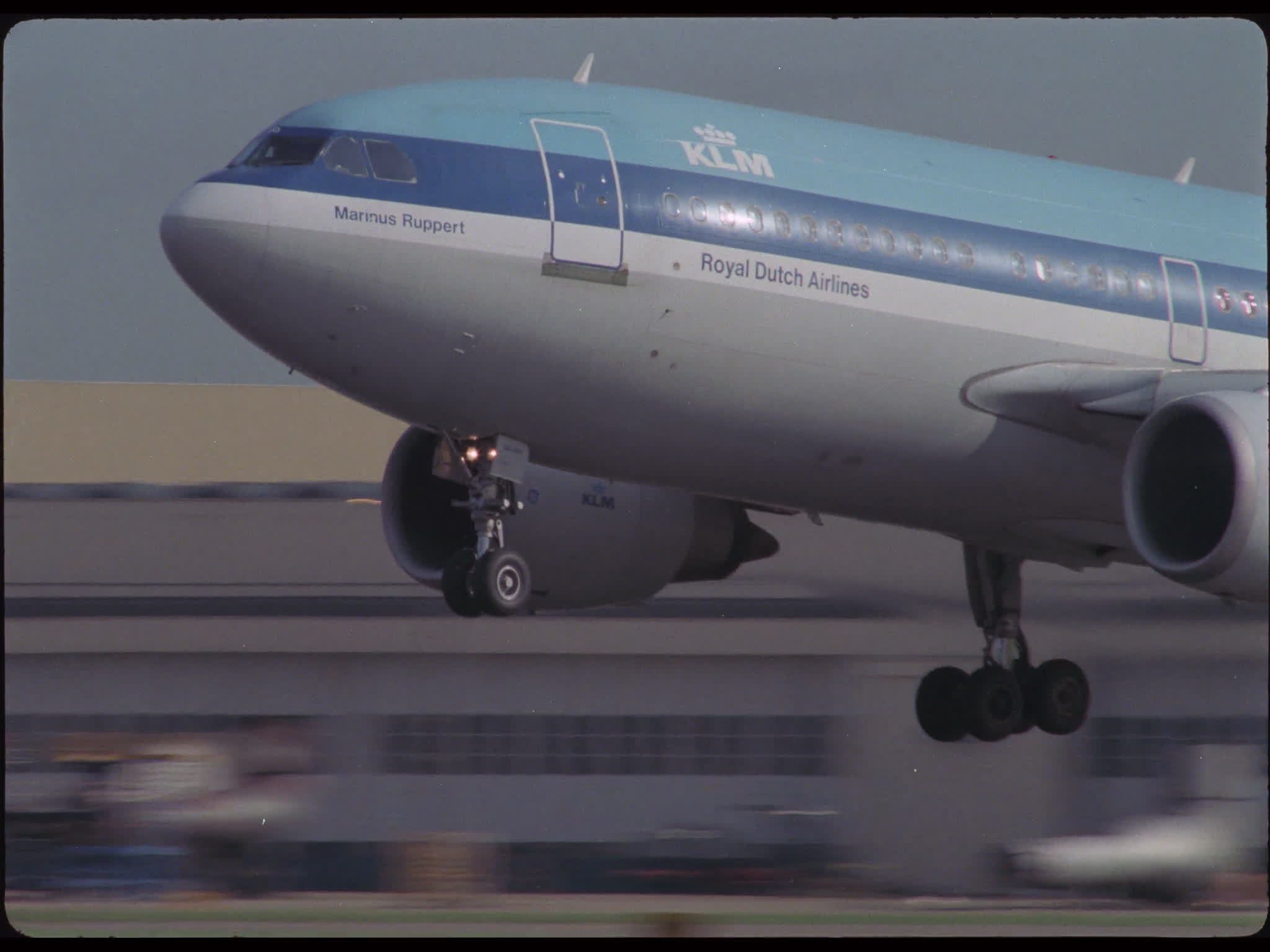KLM Airbus A310 Lands