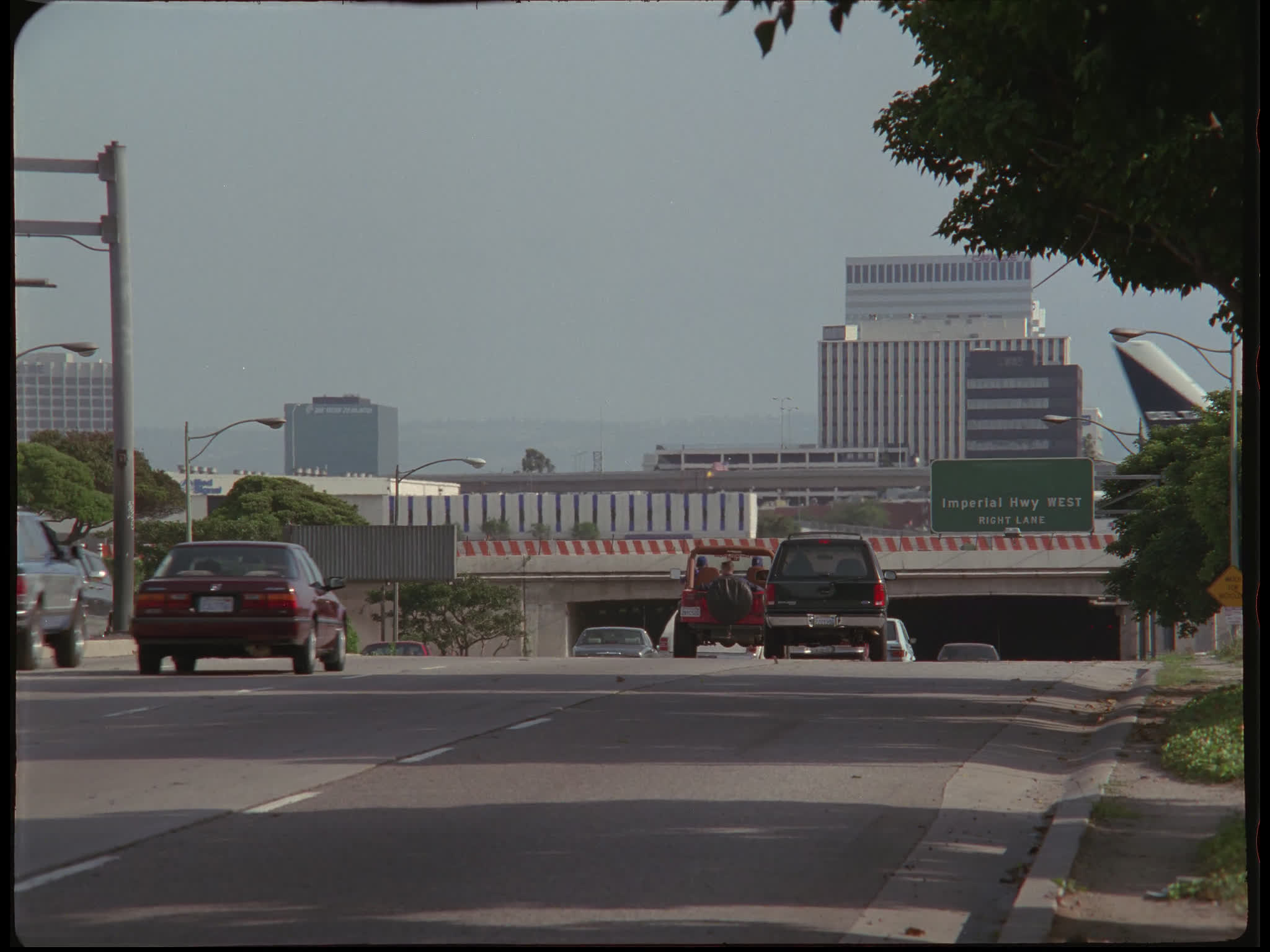 Delta DC10 Taxiing Above Underpass