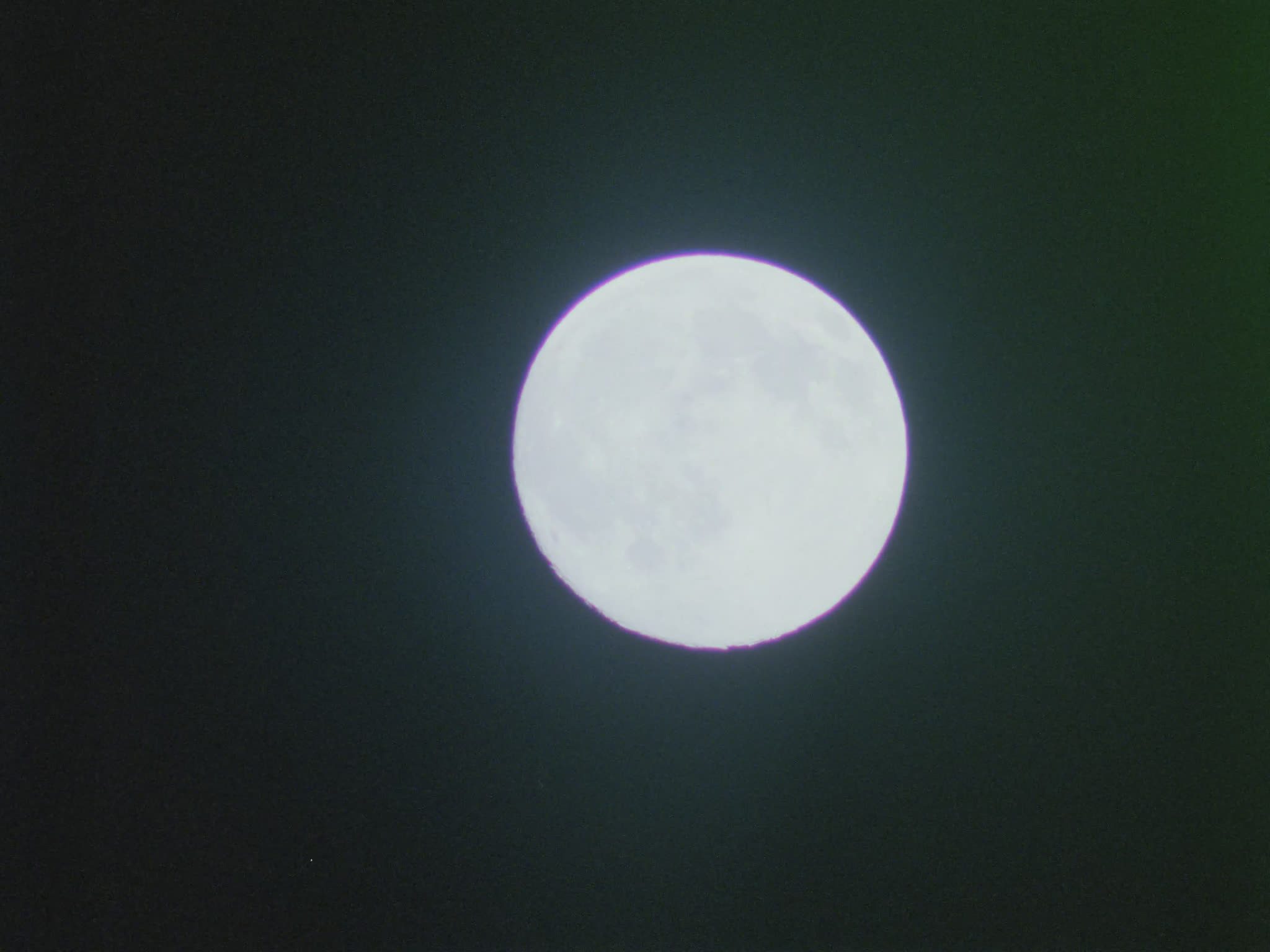 Full Moon in Clouds